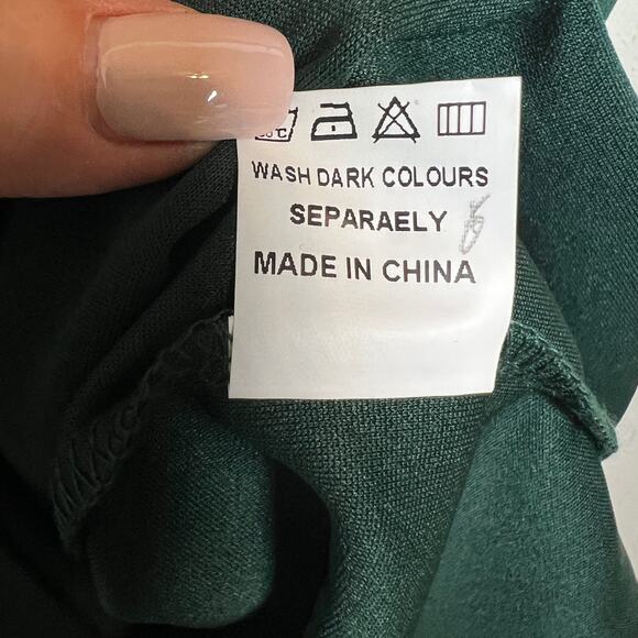 IHot Women's Dark Green Sleeveless Dress Size M NEW - Picture 8 of 8